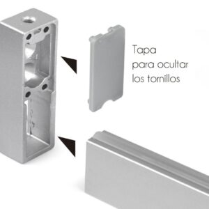 sistemas de armario tapa soporte cuadrado barra armario