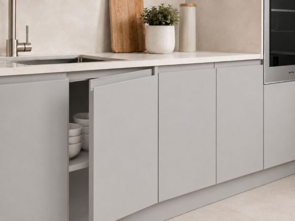 panel mattdeco gris nube fingerpull